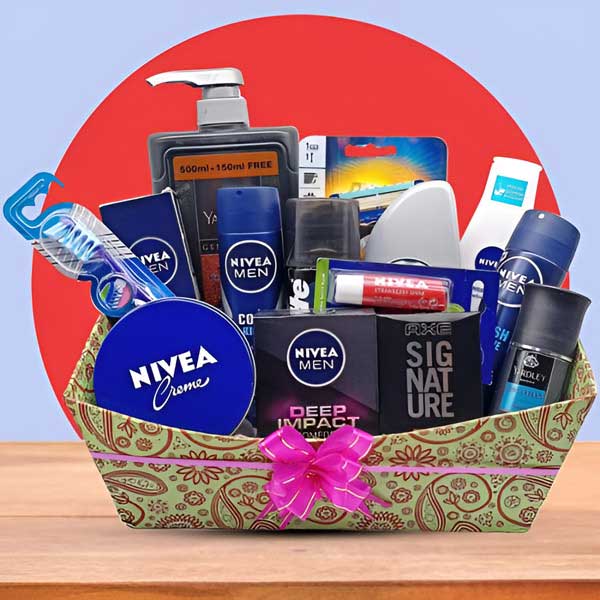 Men's Personal Care Hamper for Valentine's Day Gift for Him
