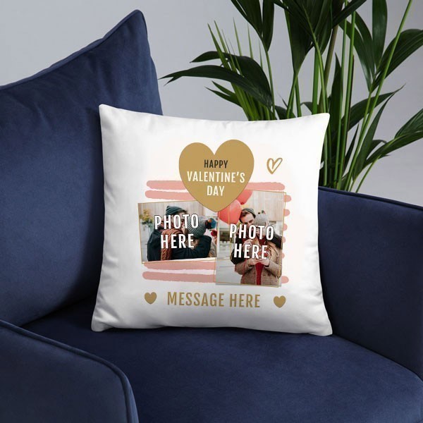 Personalized Cushion for Him on Valentine's Day