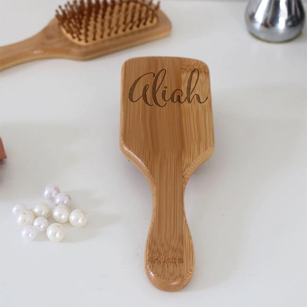 Personalized Hair Brush for Her for Valentine's Day to Nepal
