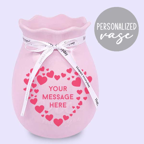 Personalized Vase Print for Valentine's Day for Her in Nepal
