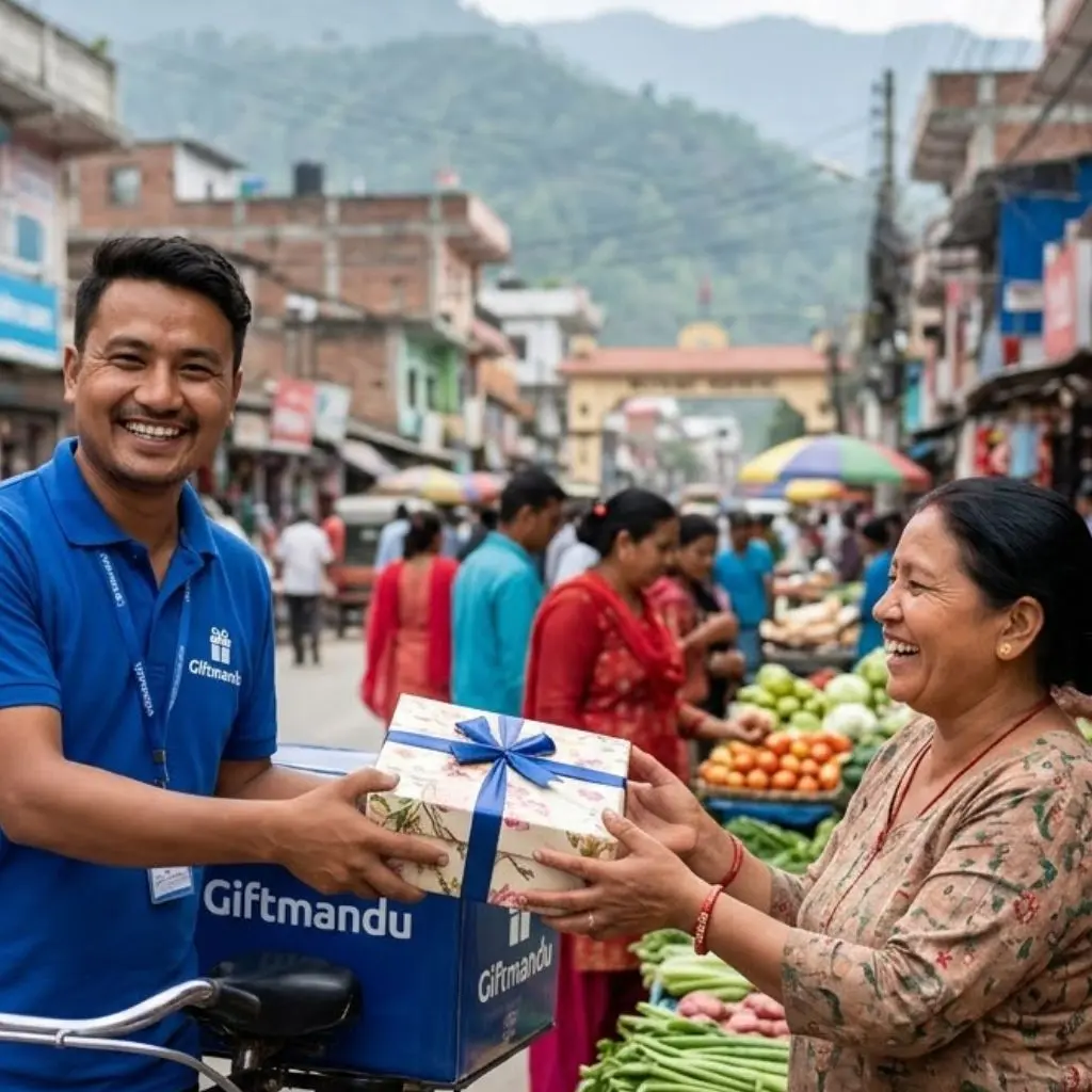 Mom's birthday surprise delivery in Butwal by Giftmandu