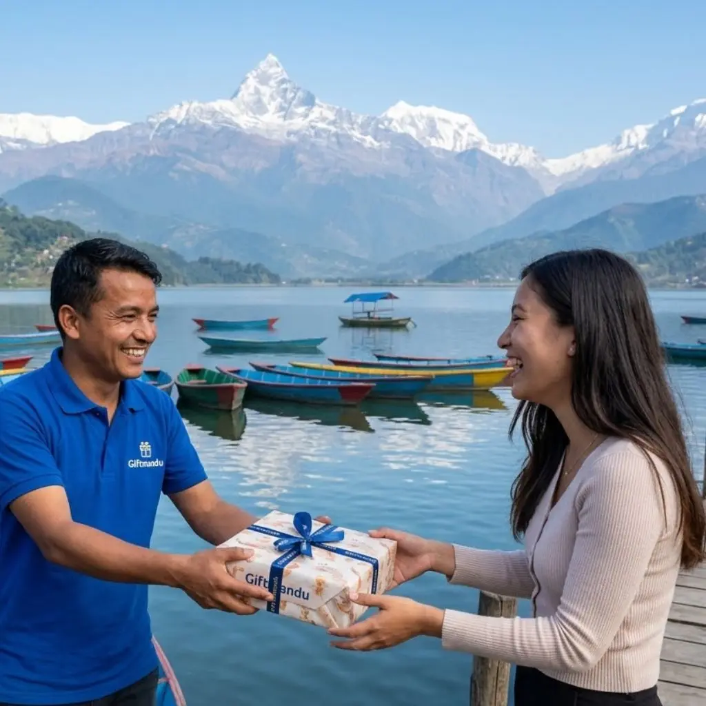 Birthday gift delivered in Pokhara by Giftmandu