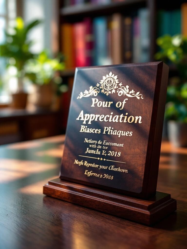 Appreciation Plaques & Certificates