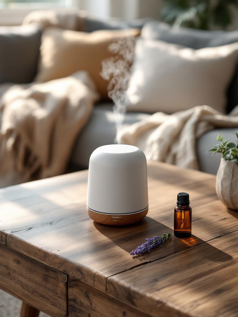 Aromatherapy diffuser with essential oils for relaxation and mental well-being – Giftmandu