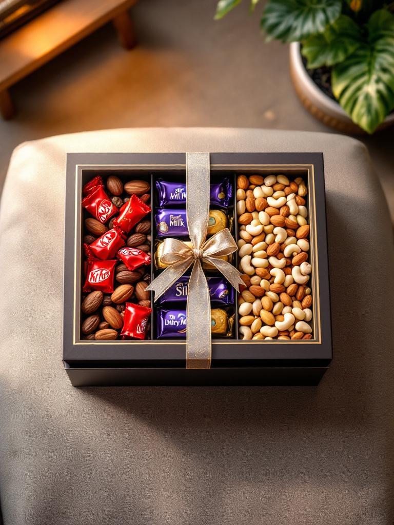  Chocolate and dry fruit combo box with mixed treats for gifting across Nepal 