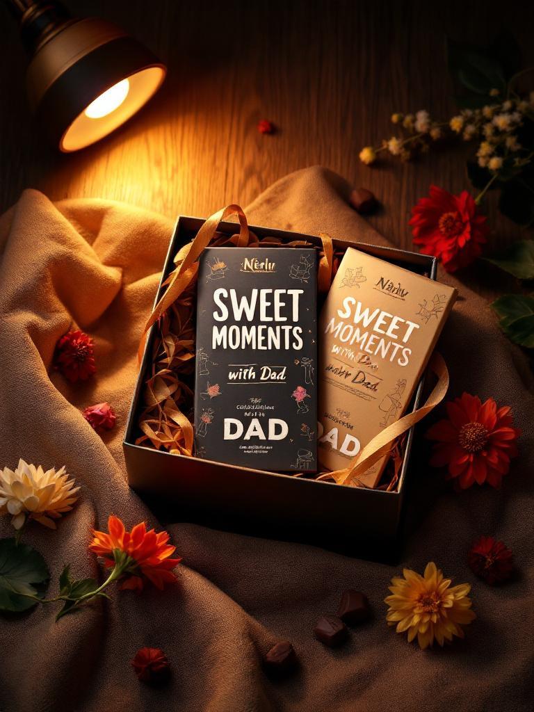 personalised chocolate wrappers Nepal   chocolate gift for dad with custom message   Father’s Day chocolate box online 