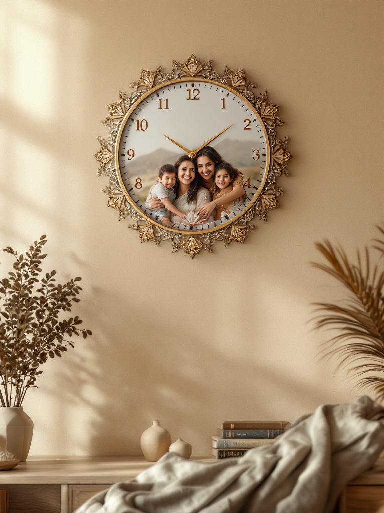 Personalized wall clock with a meaningful date