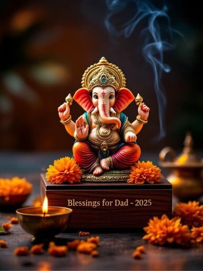personalised Ganesh idol gift Nepal   custom god statue for Father’s Day   spiritual gift for dad Nepal 