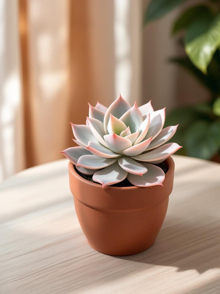 Ghost Plant Succulent with Pale Grey-Pink Leaves – Graptopetalum paraguayense for Indoor Decor in Nepal