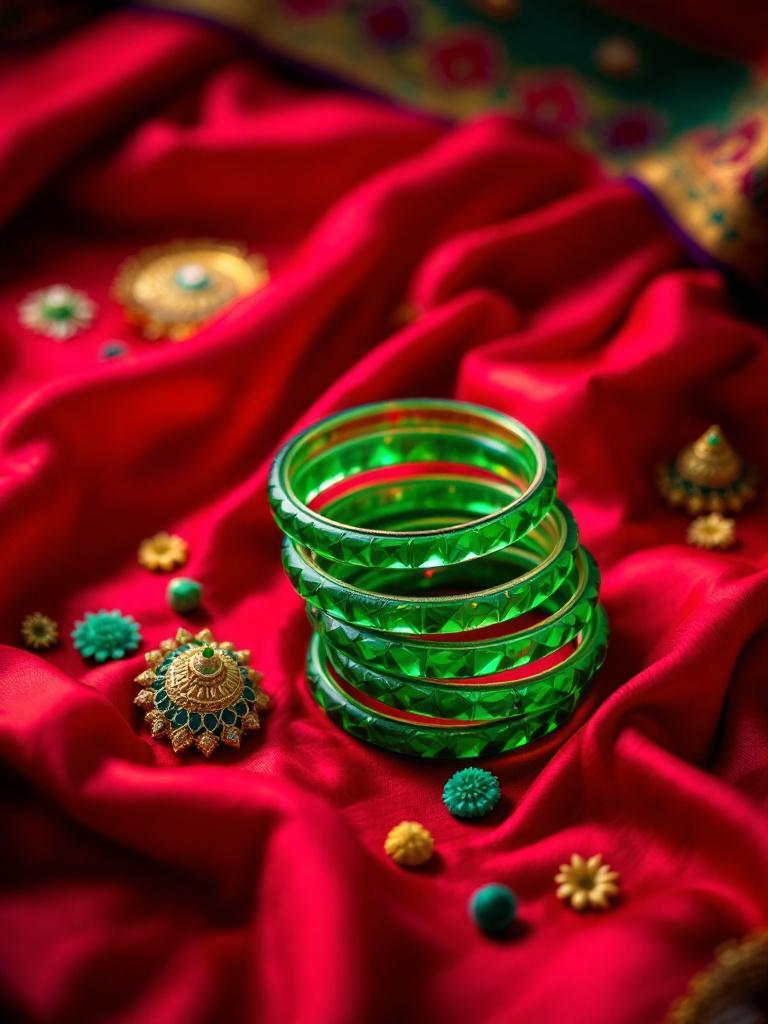 Buy green bangles Nepal online   Teej bangles for sisters   Send Nepali bangles abroad   Mehendi cones online Nepal 