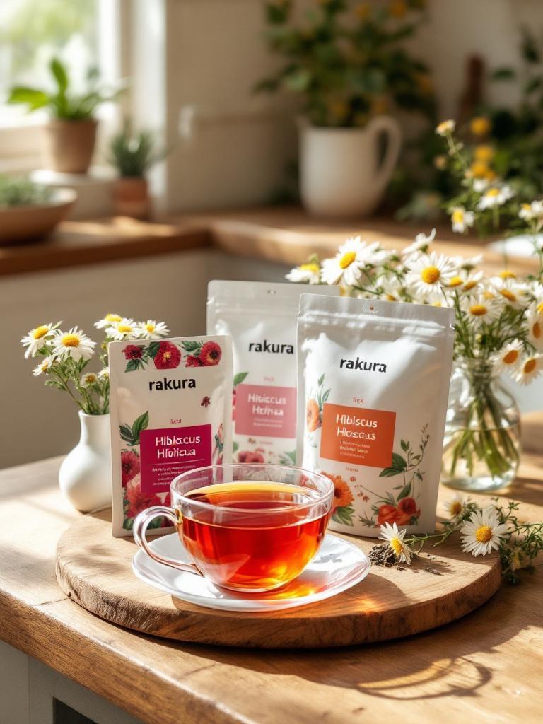 Herbal tea collection including Rakura Himalayan Green Tea, Desi Grub Wild Thyme Tea, and Chamomile for mental clarity – Giftmandu