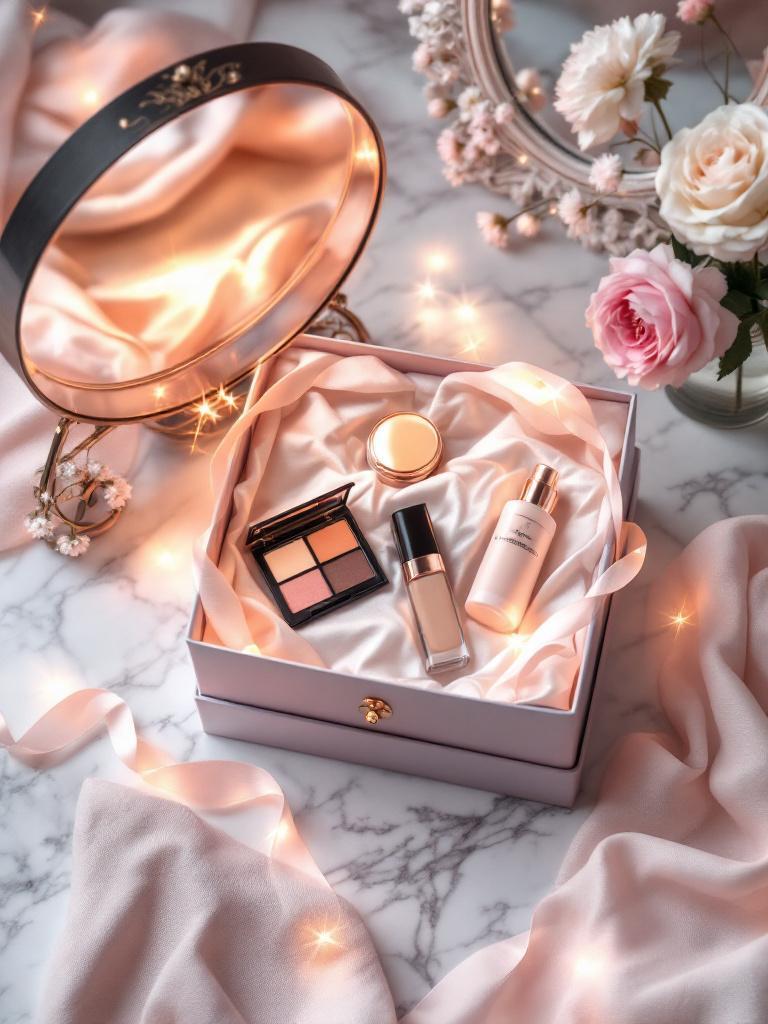 Send makeup gift sets to Nepal   Teej skincare hampers online   Beauty box for wife Teej 