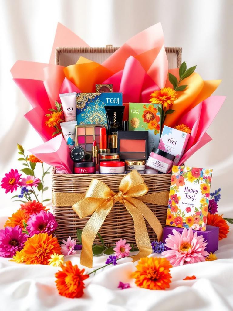 Beauty gift hampers for Teej   Teej makeup sets Nepal   Skincare gifts for women Nepal   Self-care Teej gifts online 