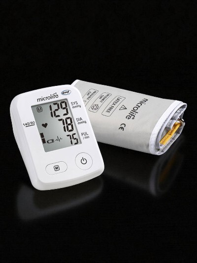 Digital Microlife blood pressure monitor on wooden desk – thoughtful Father’s Day health gift in Nepal