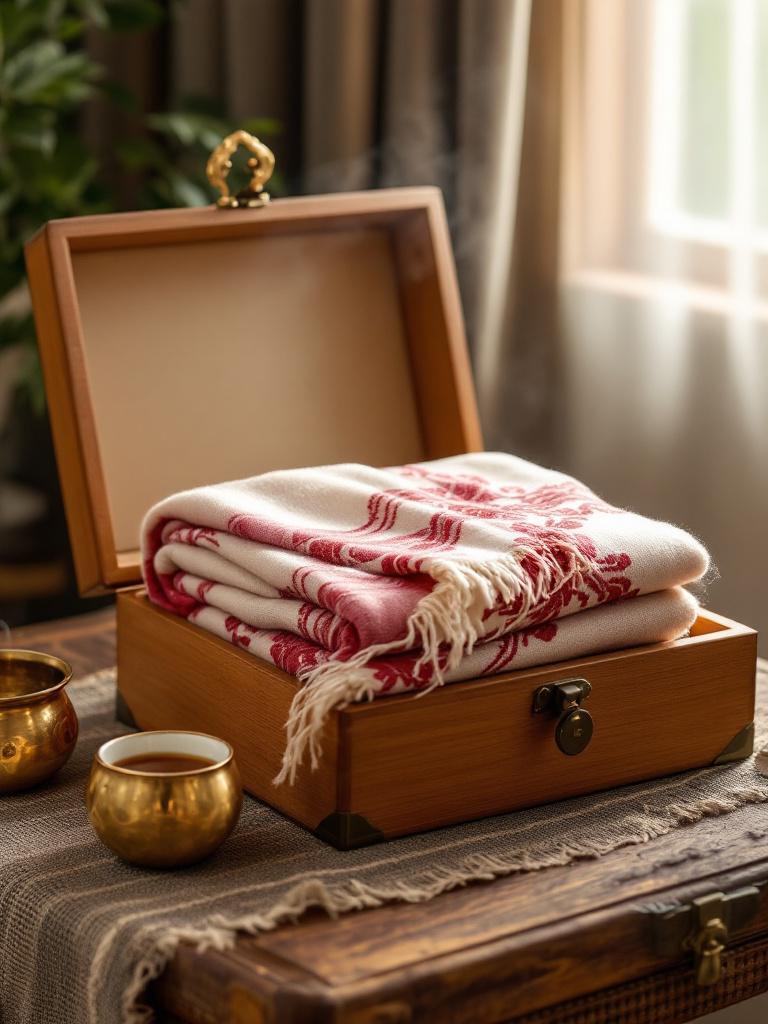 Handwoven Nepali Pashmina shawl, soft, luxurious, and perfect for elegant gifting – Giftmandu