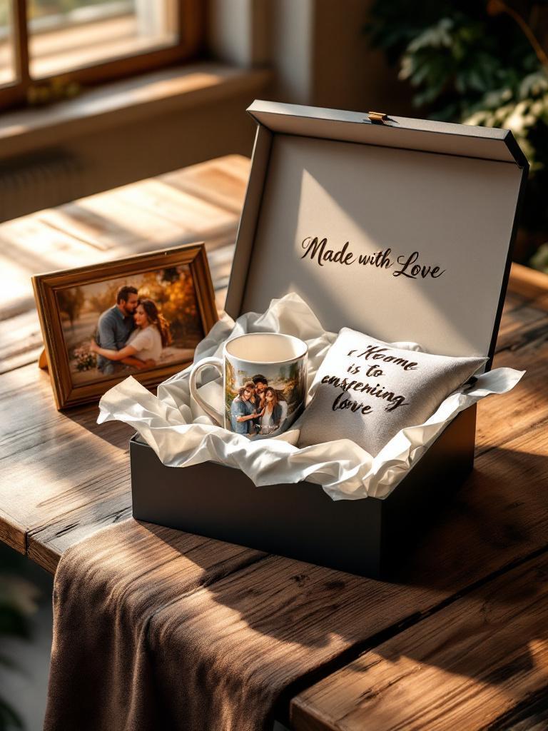 Custom print gift with photo and anniversary message