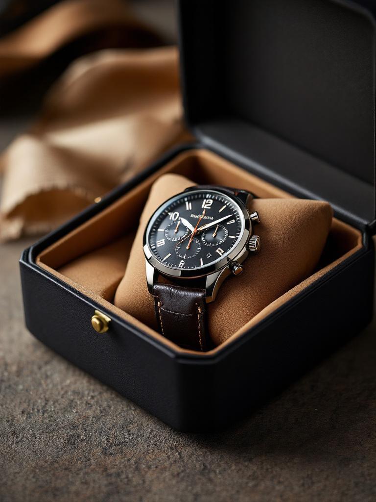 Luxury wristwatch for businessman dad in Nepal, premium Father’s Day gift from Giftmandu.