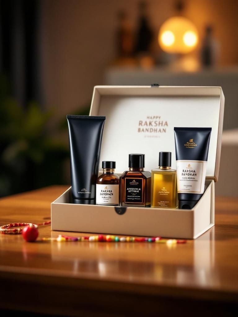 grooming gifts for brother Nepal   men’s care rakhi gift sets   rakhi with shaving kit delivery Nepal   personal care rakhi gift hamper 