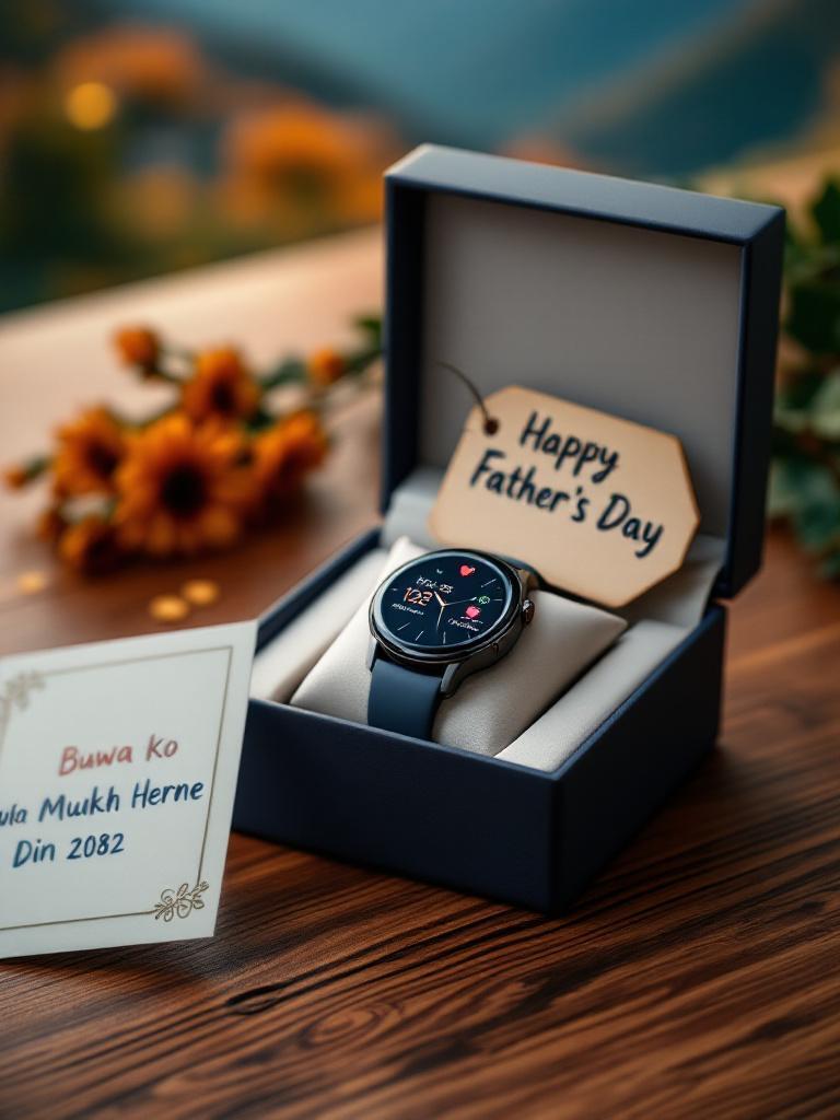 Smartwatch gift for Father’s Day 2025 in Nepal – fitness and health tracker for dad