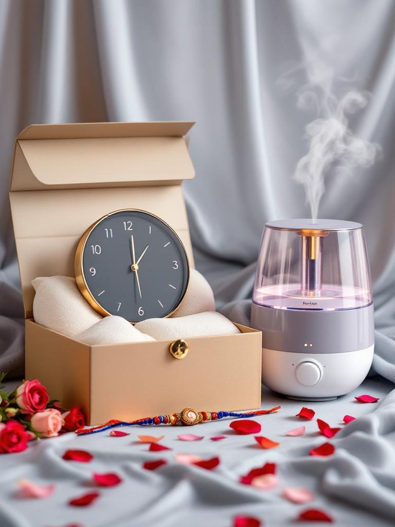 LED wall clocks Nepal  Humidifiers online Nepal  Stylish home gifts for brother  Rakhi home decor gifts