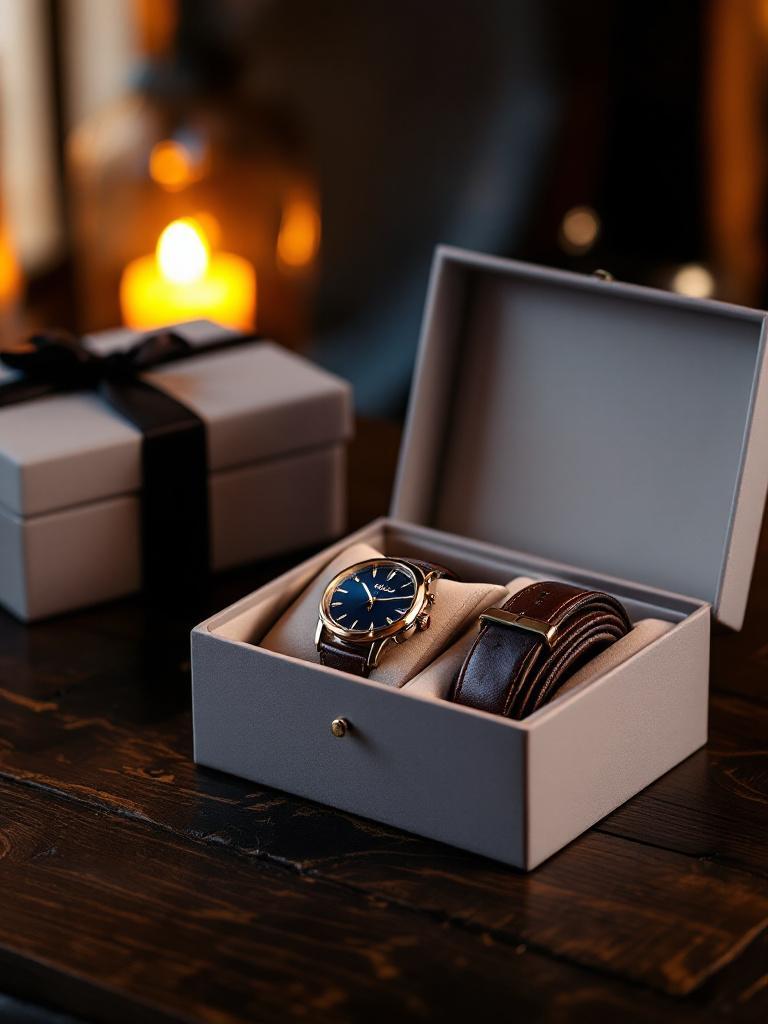 Father’s Day watch and belt combo, stylish and budget-friendly gift for Dad in Nepal, practical and meaningful