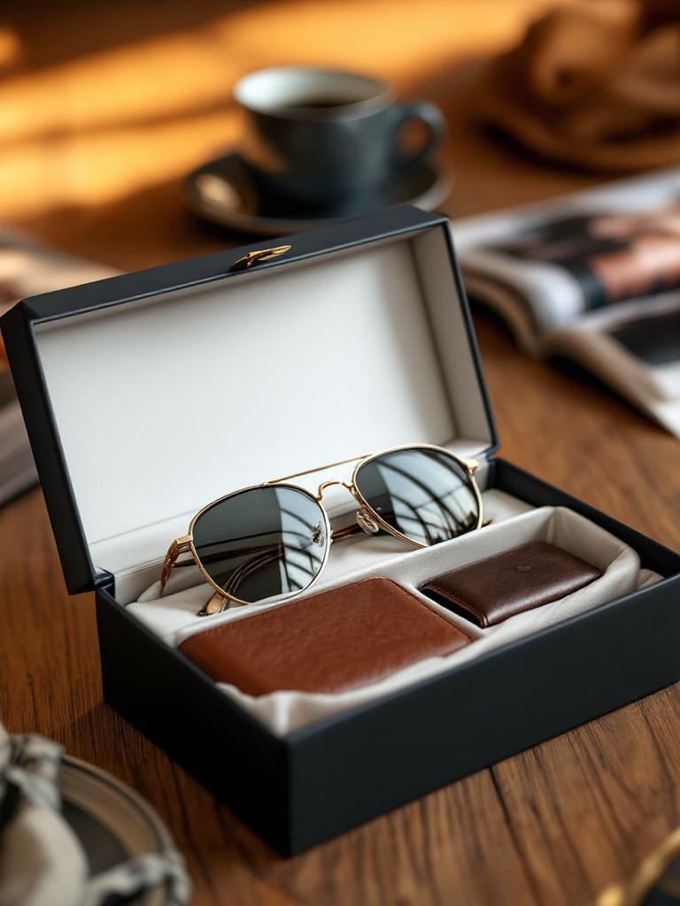 Men’s sunglasses gift Nepal   UV protection sunglasses for men   Leather wallets for him   Wallet and sunglasses combo 
