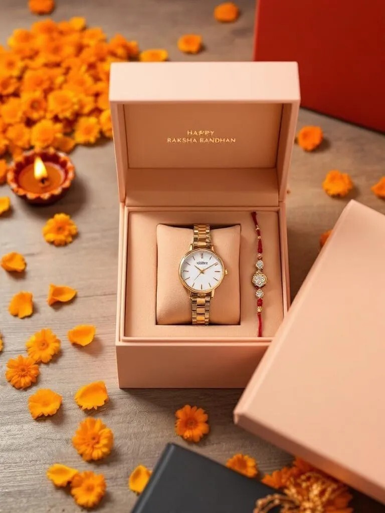 Elegant watch for sister Nepal  Rakhi return gift wristwatch  Ladies watch gift online Nepal  Fashion watches for sister gift
