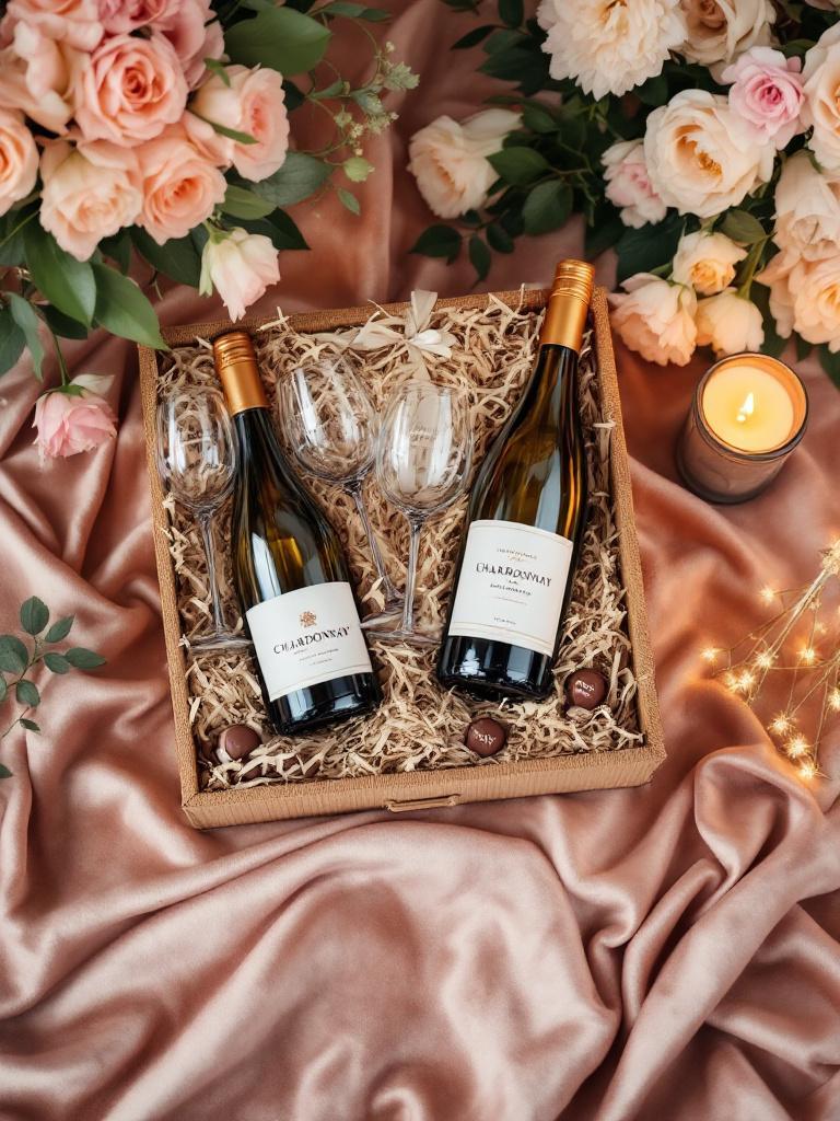 Luxury wine hamper for anniversary celebration
