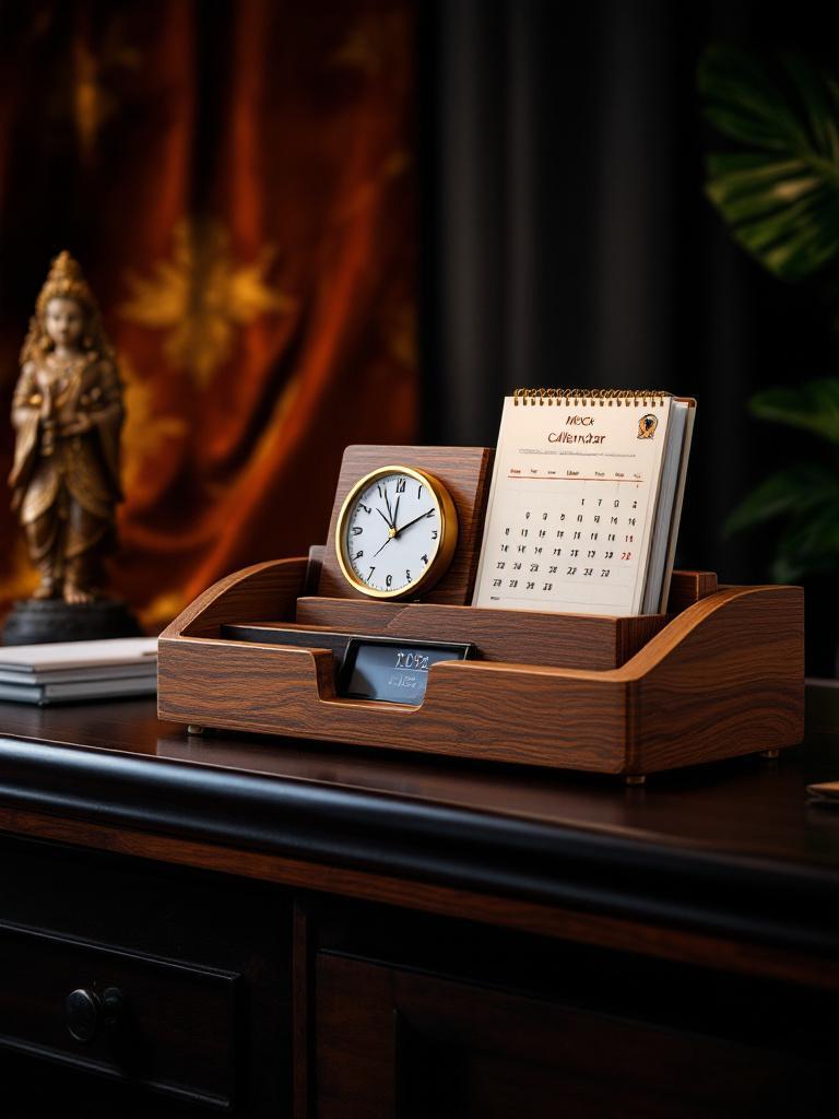 wooden desk organiser in Nepal   eco-friendly office gift Nepal   personalised desk organiser for corporate gifting   sustainable corporate gift ideas Nepal 